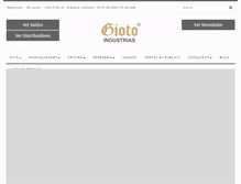 Tablet Screenshot of gioto.com.co